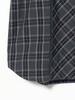 Beams Men's S/S Lace Tartan Check Shirt, Gray, Size Small, 11010563803