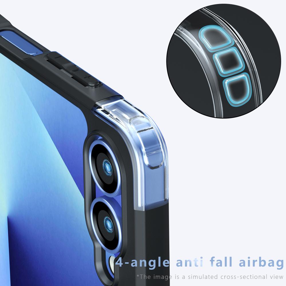 Transparent Hinge Fold Magnetic Phone Case for Samsung Galaxy Z Flip 7 FE 6 5 4 Wireless Charging Shockproof Protect Back Cover