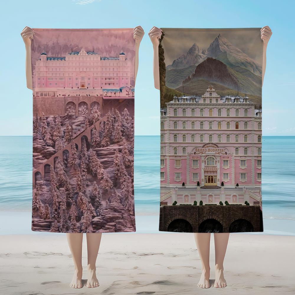 Towel Textile Bathrobe Beach Quick-Drying Lightweight Grand Movie Portable The Camping Hotel Swim Pool B-Budapest Travel