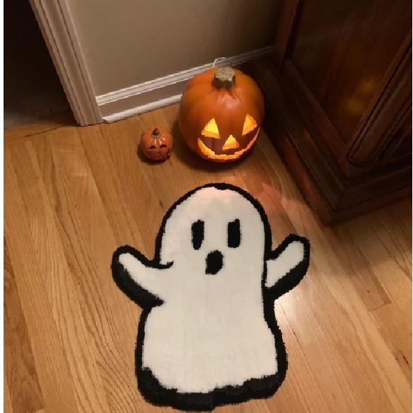 Halloween Ghost Carpet Comfortable Soft Imitation Cashmere Home Decor Bedroom Decor Rug Entrance Hall Doormat