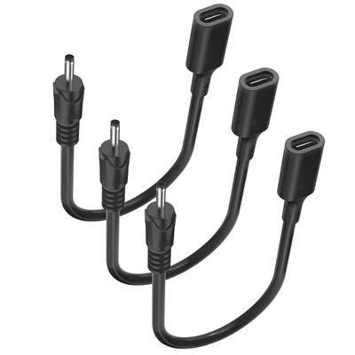 Varbmt Alimentação CC Carregamento PD 15W Rápido USB Tipo C PD para Conversor CC 30cm Múltiplo e Compatível com Desgaste com Segurança Sem Fio Solar Mini LED Célula MP3