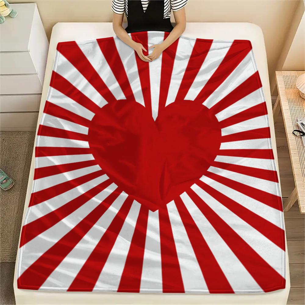 1Pc Love Print Flannel Blanket, High quality Comfortable for All Seasons, Home Decor, Warmth and Comfort, Perfect for Christmas Gifts W14