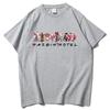 Camiseta Estampada Gráfica Hazbin Hotel Anima Cuello Redondo Manga Corta Unisex Moda Casual Algodón Camiseta Oversize Harajuku