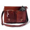 Full Grain Leather Messenger Bag: Laptop Briefcase, Valentines Gift