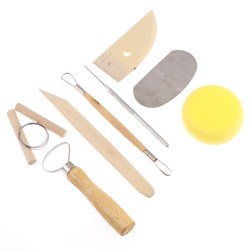 8Pcs/Set Pottery Diy Tool Clay Molding Ceramics Molding Tools Artwork Kit