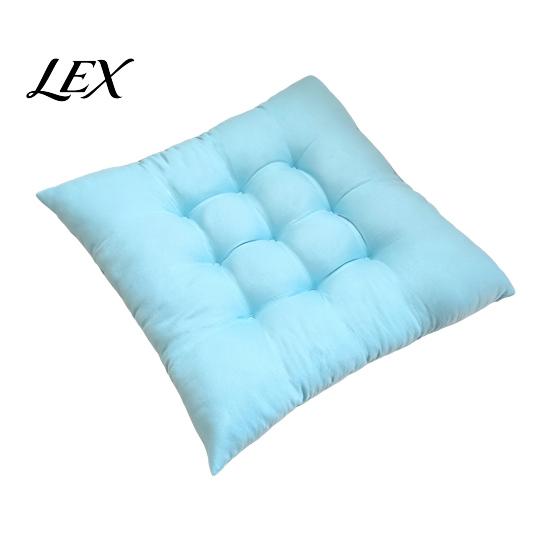 Car Seat Comfort Cushion Square Chair with Ties, Ultra Soft Office Cushion, 15.75"x15.75" Breathable Pad for Home Work All Seasons