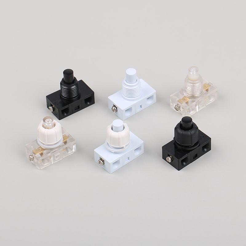 Lockless Self Reset Push Button Switch Inline Foot Pedal UFO Type Lamp Lighting Foot Control ON/Off Foot Switches 26x13x25mm