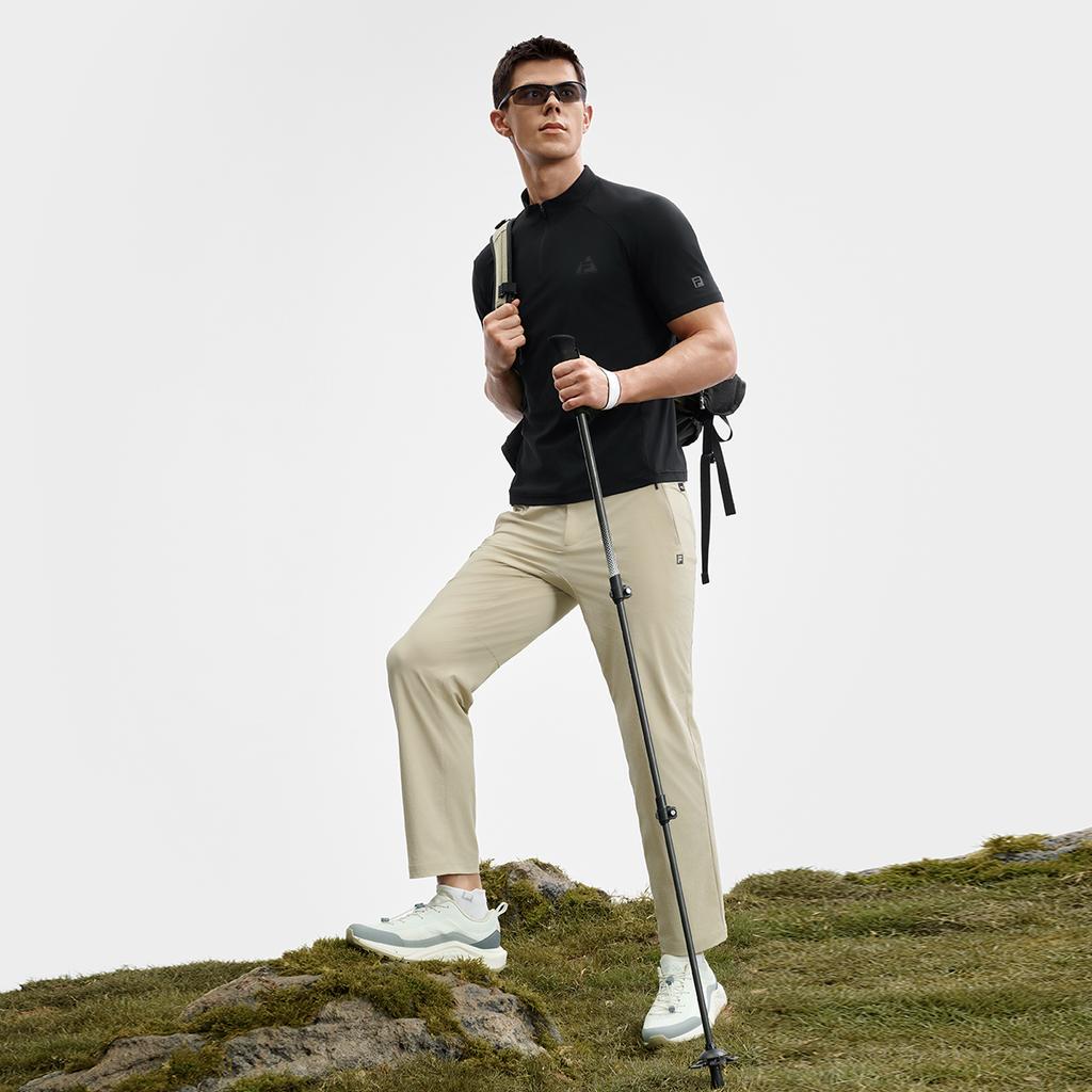 Fila Explorer FW25 Outdoor Series Athletics Solid Color Casual Comfortable Short Sleeve T-Shirt Men Tops A11M537104F-BK