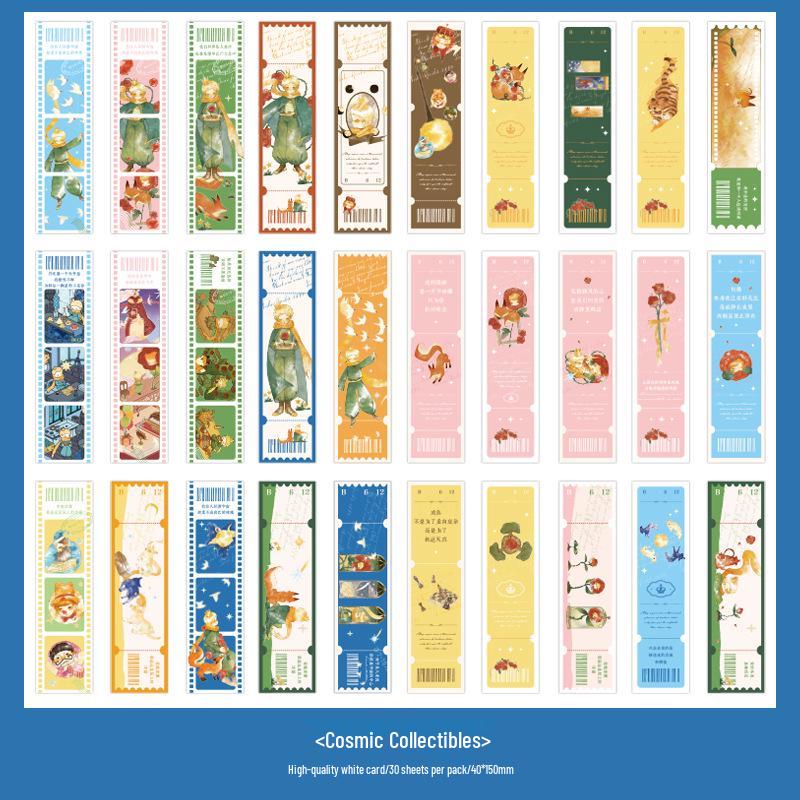 Mu Ran  Universe Collection  Cute Prince Bookmarks - 30 Paper Clips for Students