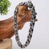 Gothic Stainless Steel Men's Dragon Head Chain Bracelets Vintage Chromme Bracelet Man Jewellery Gifts for Boyfriend Husband Him