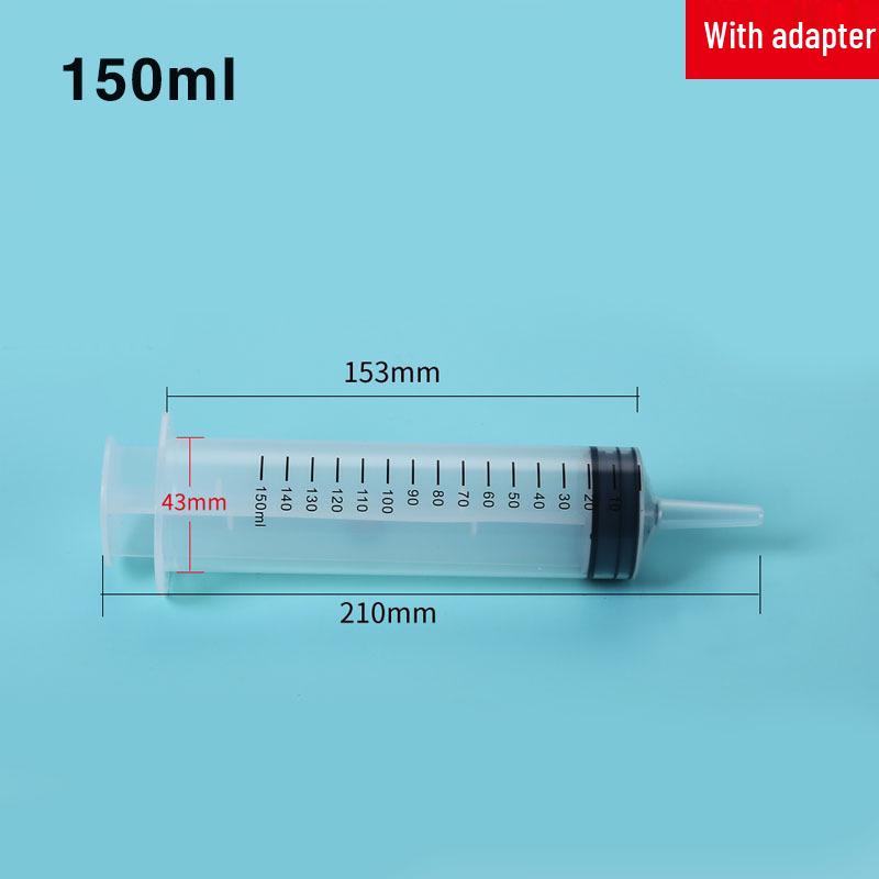 Large Capacity Disposable Syringe for Liquid and Food Feeding, Medical Enema, and Nasal Flushing