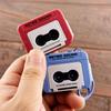 Retro Tape Recorder Keychain Mini Recording Music Box Pendant Keyring Backpack Ornament Birthday Couple Gift