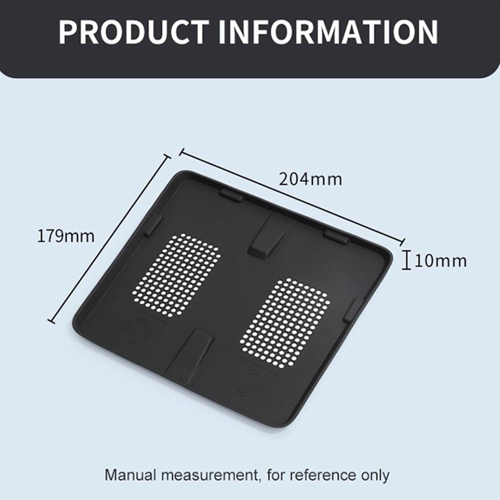 For BYD Shark 2025 2025 Center Console Wireless Charging Silicone Pad Anti-skid Dustproof Accessories Protective Black Pad 2025