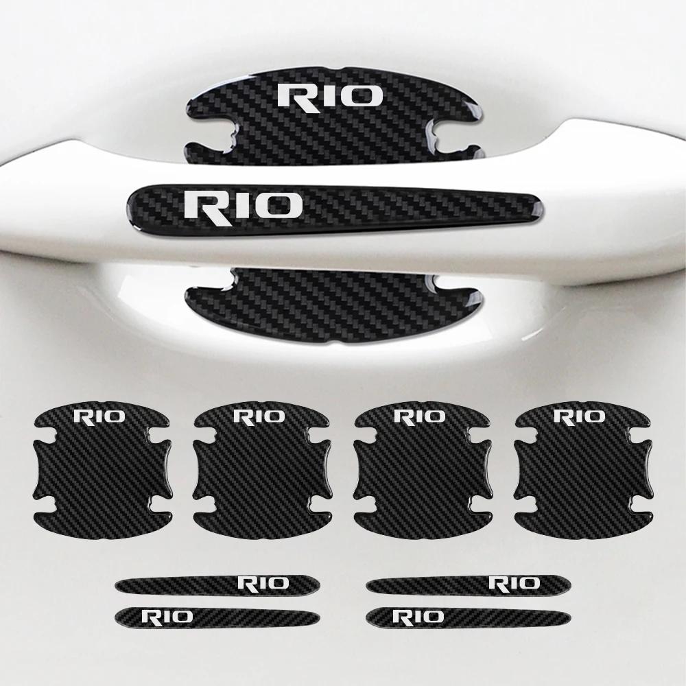MTDY7 8Pcs/1Set Car Door Handle Protective Stickers For Kia PICANTO MOHAVE RIO CARNIVAL SELTOS NIRO CARENS CERATO VENGA K5 Accessories