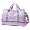 Women's Fashion Crossbody Travel Bag with Wet/Dry Separation - Ideal for Short Business Trips, Fitness, and Yoga.