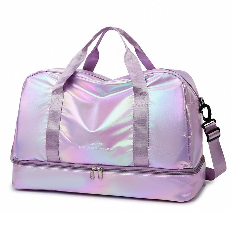 Women's Fashion Crossbody Travel Bag with Wet/Dry Separation - Ideal for Short Business Trips, Fitness, and Yoga.