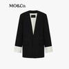 MO&Co. Women's 2024 Autumn Wool Blend New Chinese Style H-Line Blazer
