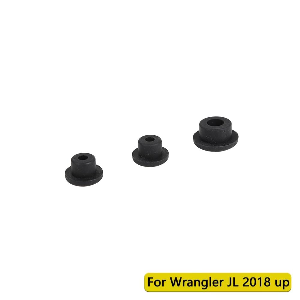 Tailgate Waterproof Rubber Plugs for Jeep Wrangler JK JL Gladiator JT 2007-2026 Rear Door Removable Rubber Plug Accessories