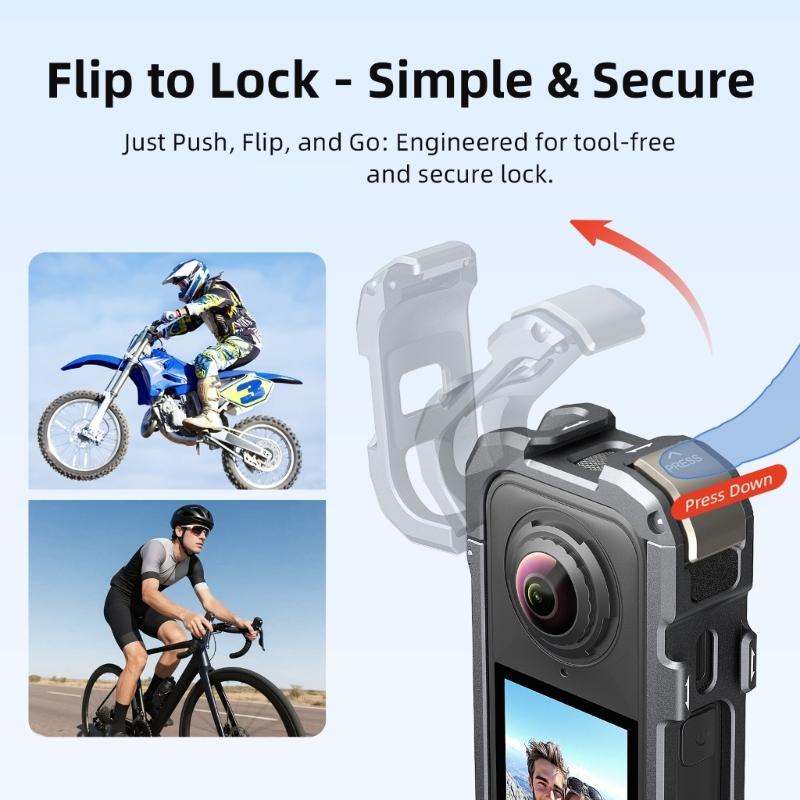 Quick Release Cage For X4 Air Action Camera Mount With Cold Shoe Full Protective Frame Case Accessories