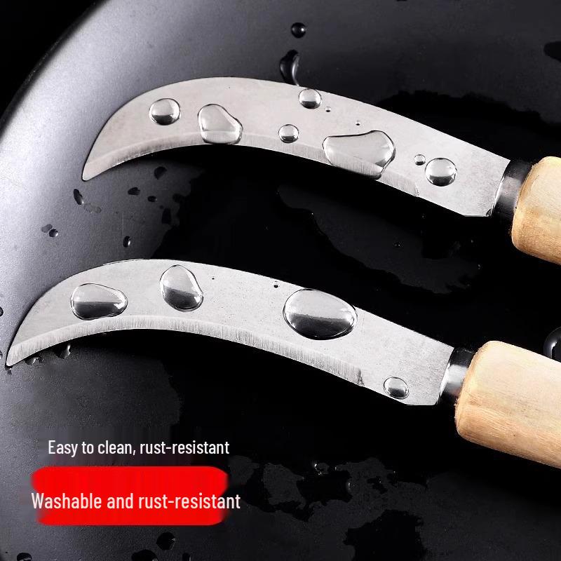 

Фруктовый нож из нержавеющей стали с изогнутым лезвием для нарезки бананов, арбузов, манго, джекфрутов и ананасов