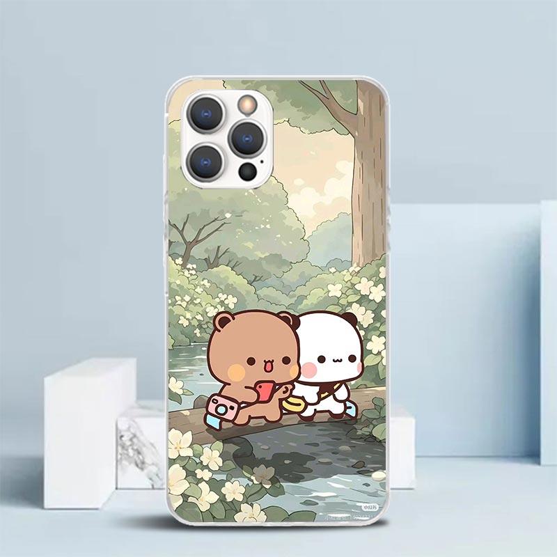 Bubu Dudu Cartoon Cute Soft Cover for iPhone 16 17 Air 15 14 Pro Max 16E Phone Case 13 Mini 12 11 7 SE 8 Print Pattern Fit Cases