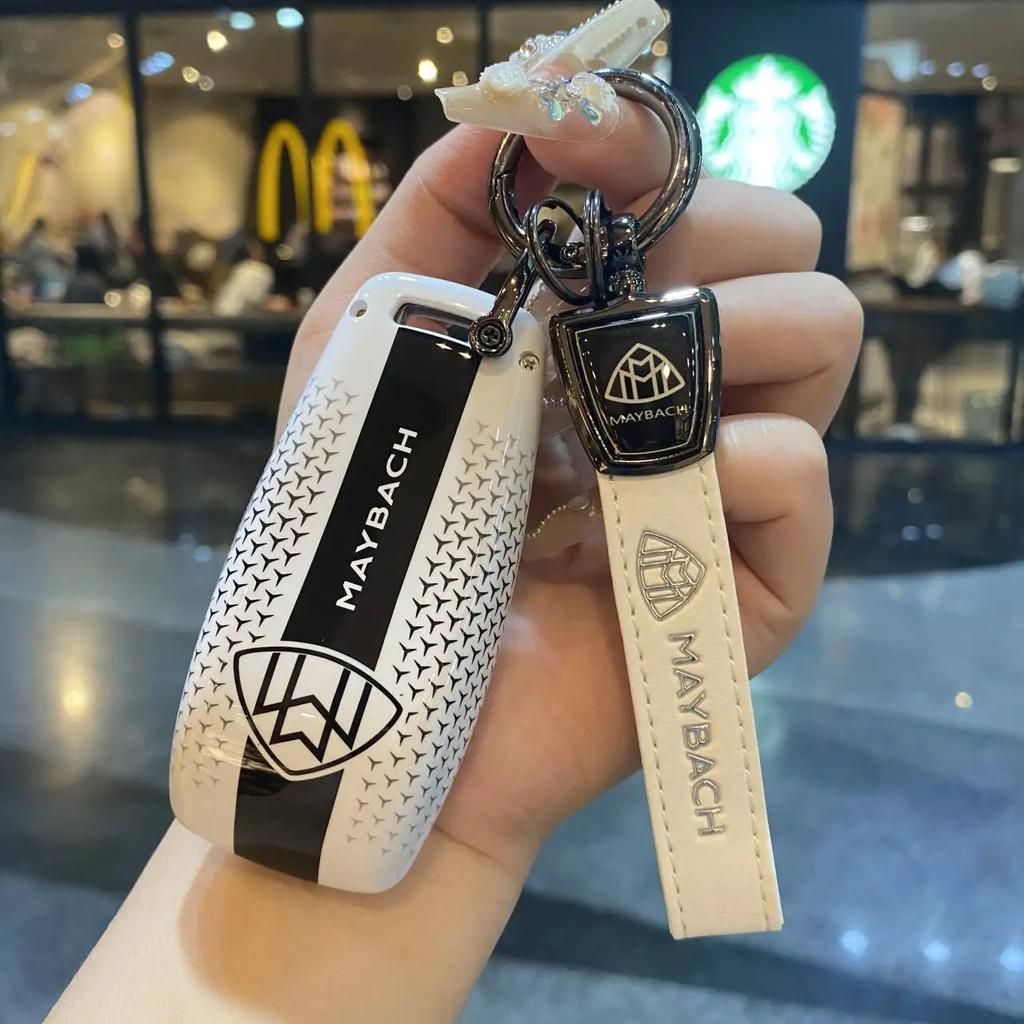 Car Zinc Alloy Key Case Bag Metal Key Shell For Mercedes-Benz AMG C-Class S-Class GLC EQE EQS W223 X254 V297 V295 W206 S206 X206 ff1