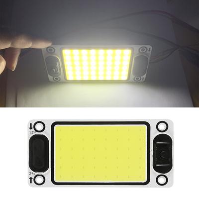 DC12V-24V COB LED Light Panel Board Universal for Car Truck SUV Steamer 600LM 28W 6000K Auto Interior Dome Reading Lamp