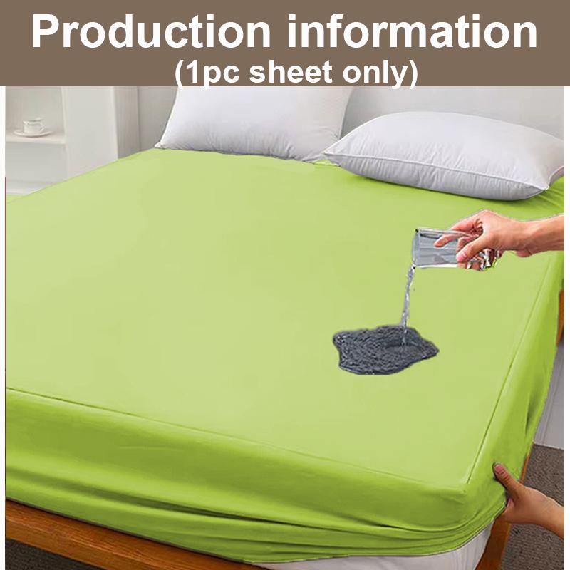 

1 шт. Удобные простыни Высокое качество Водонепроницаемая простыня на резинке Двуспальные/Односпальные простыни Мягкое постельное белье Наматрасник Все сезоны Несколько размеров 140*200*30cm（only sheet）