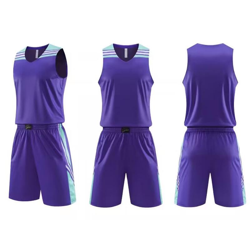 Cross-border Teen & Adult Basketball Jersey Set for Training and Competitions
