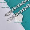 "West Lake Double Heart Pendant Bracelet"