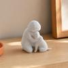 Mini Size Ornament, 3D Printed One-Piece Molding Figurine, Imitation Stone Texture Stable Base Sculpture for Living Room Desk Entrance