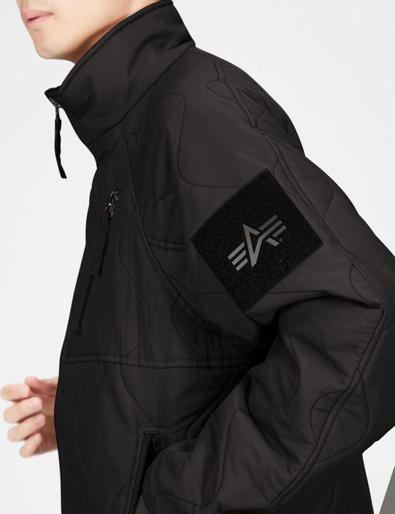 Alpha Industries Quilted Cold Jacket Size L Men's TA1621, Black,