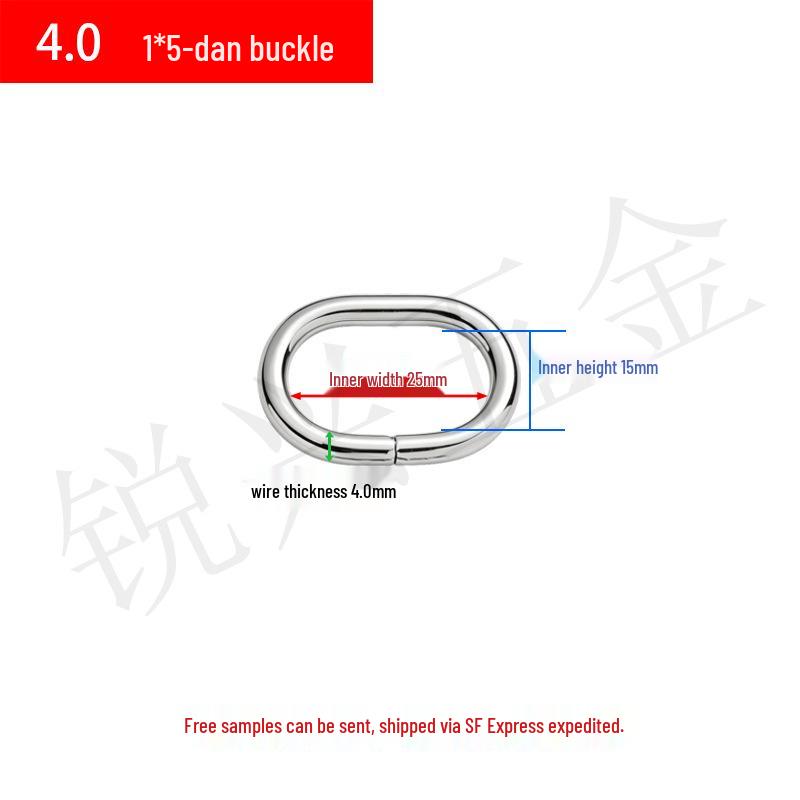 Metal D-Ring Oval Buckle for Luggage, Straps & Hardware Accessories