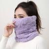 Solid Color Plush Scarf Solid Color Soft Scarf Cute Cold Resistant Neck Warm Skiing
