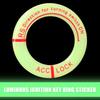3pcs Luminous Ring Sticker Luminous Key Ring Sticker Fluorescent Luminous