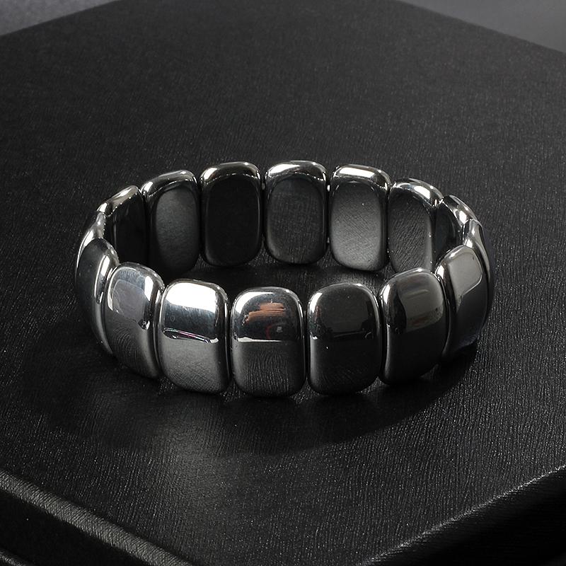 Fashion Wave Hematite Magnetic Bracelet Men Original Beaded Hematite Energy Bracelets for Women Positive Energy Jewelry Pulsera