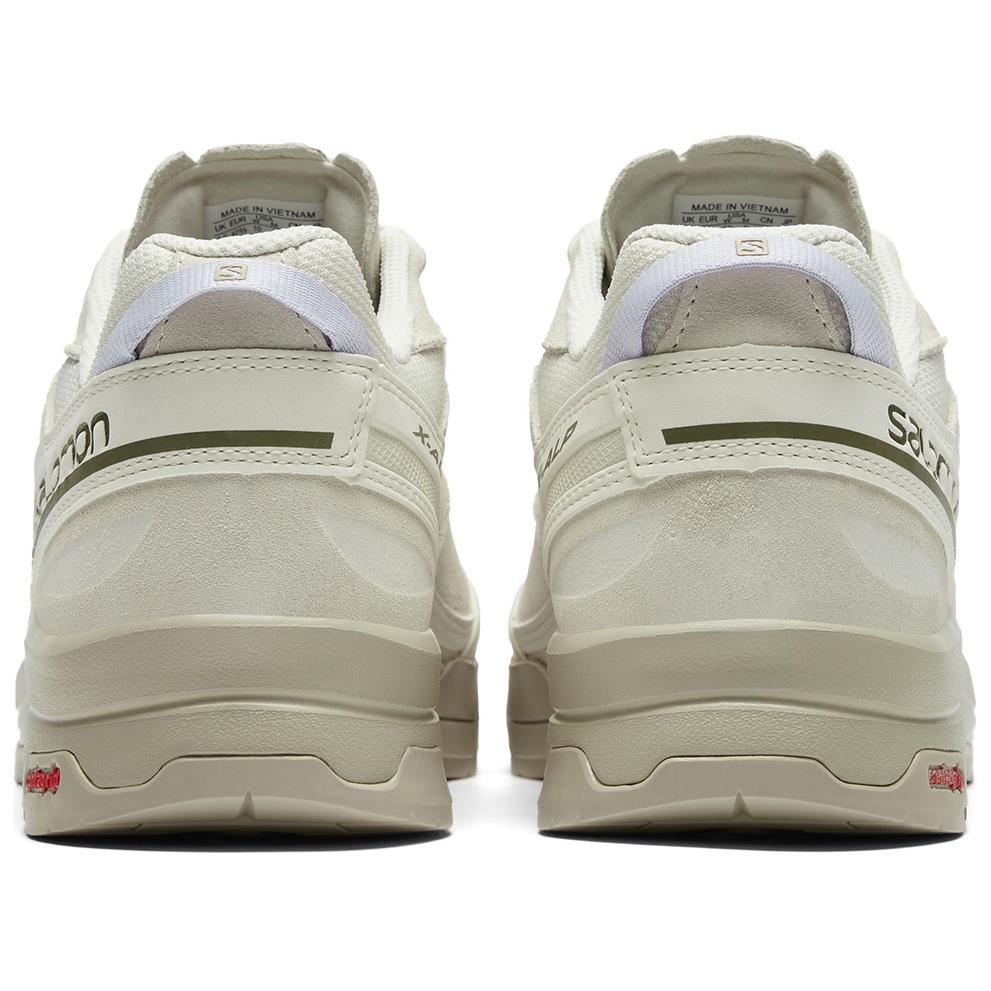 SALOMON X-ALP Leder Mandelmilch Unisex Sneaker Cremeweiß-Pfeffer L47596200