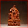 Classical Wood Carvings, Guan Gong Decorations, Living Room, Martial Arts and Wealth Gods, Offering Mahogany Handicrafts