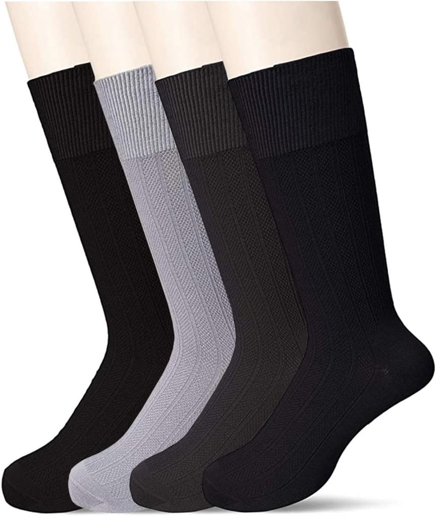 Okamoto SUPER SOX Business Crew Striped Old Packaging 24-Hour Odor-Free Socks, Length, Pattern, Deodorizing, (Product Number 595-901)