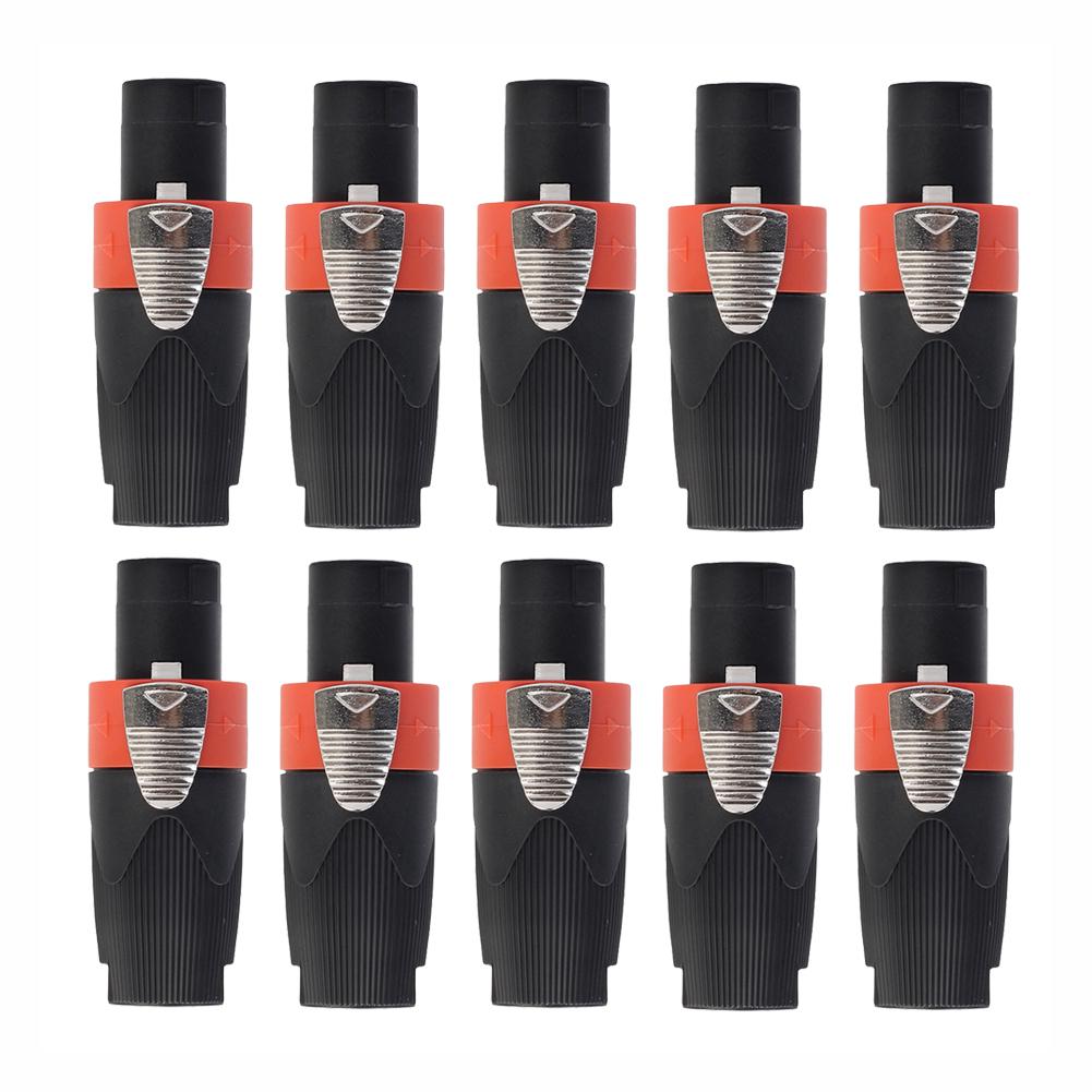2-10pcs 4-Pole Male Audio Cable Connector Plug for Cable NEUTRIK Speakon nl4fc nl4fx nlt4x t2fc Male Audio Cable Adapter