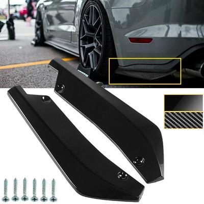 2PCS divisor de para-choque traseiro universal para dodge charger sxt srt challenger 2000-2022 spoiler lateral difusor canards acessórios para carro
