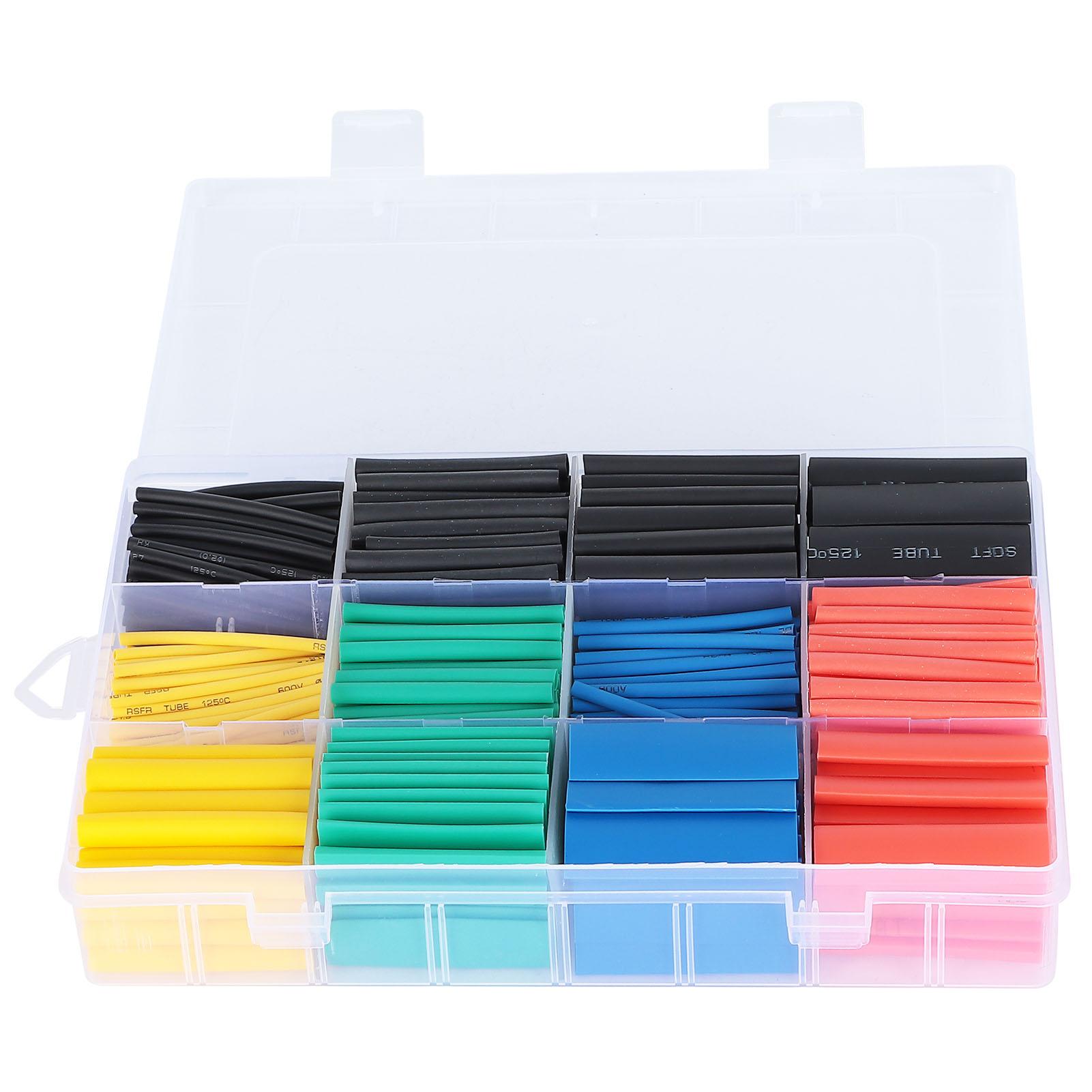 

530Pcs Heat Shrink Tubing Insulation Protection Shrinkable Combination Set Colorful