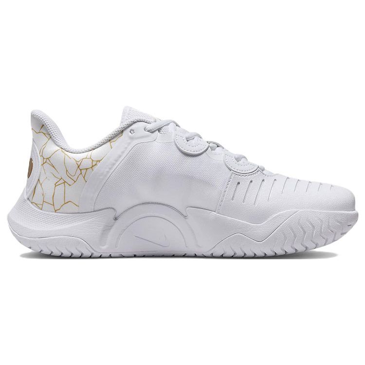 Nike Court Air Zoom GP Turbo Women White Metallic Gold DX0341-100