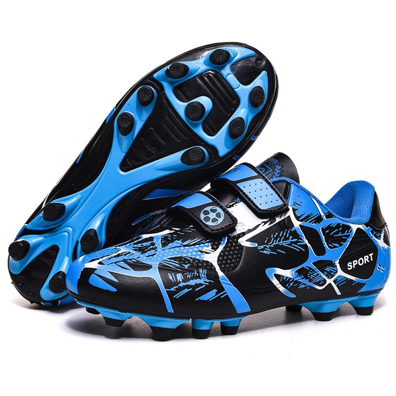 Children's Football Shoes Youth Nails Solid Double Magic Stick Football Shoes Training Children Football Boots