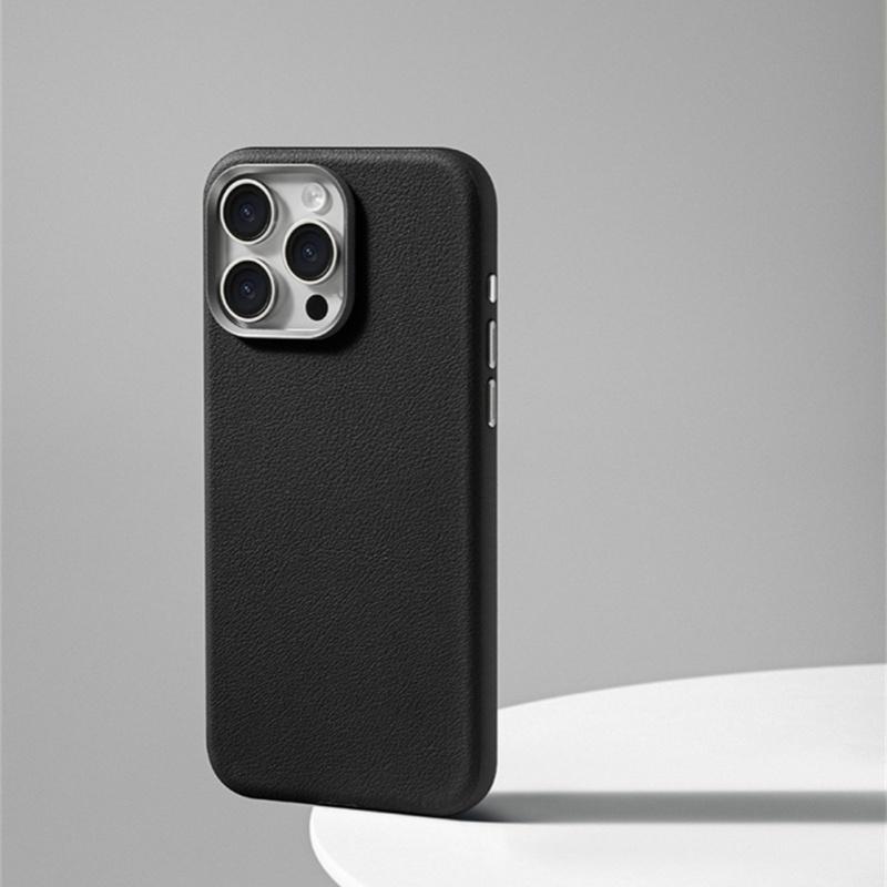 Luxury  Leather Magnetic Phone Cases For iPhone 16 Pro Max 15 14 Plus 13 12 Slim Magnetic Wireless Charge Shockproof Cover