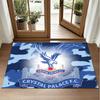 Crystal Palace Football Design Crystal Velvet Rug Soft Decorative Mat for Bedroom Entrance
