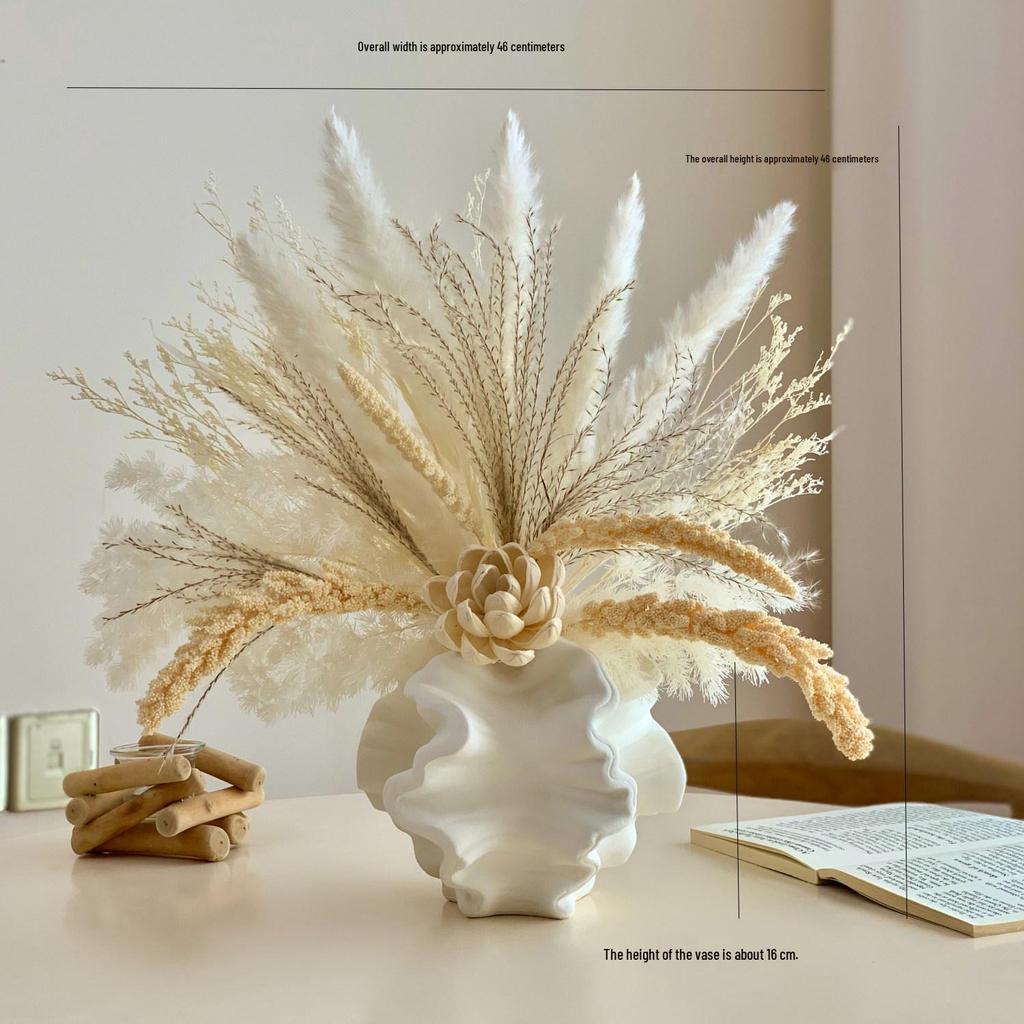 Wabi-Sabi Style Dried & Preserved Flower Bouquets for Living Room & Bedroom Decor