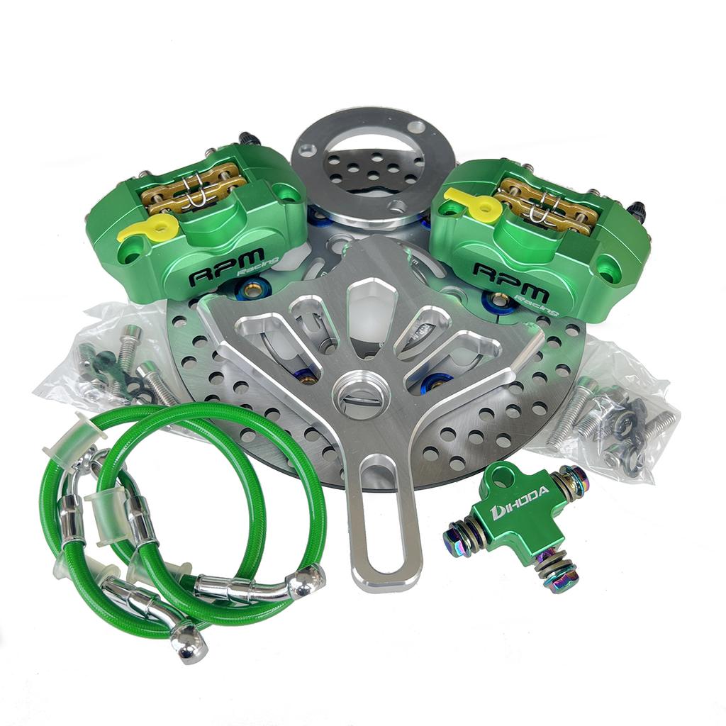 Motorcycle 2 piece RPM Brake Calipers with 220 mm Brake disc  For Rear Flat Fork Brake System For Scooter Motorbike Modify