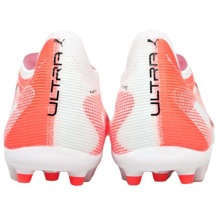 Puma Ultra 5 Pro Bequem Vielseitig Mg (Gummistollen) Stoßdämpfende Fußballschuhe Unisex Fußballschuhe Weiß Orange 108338-01