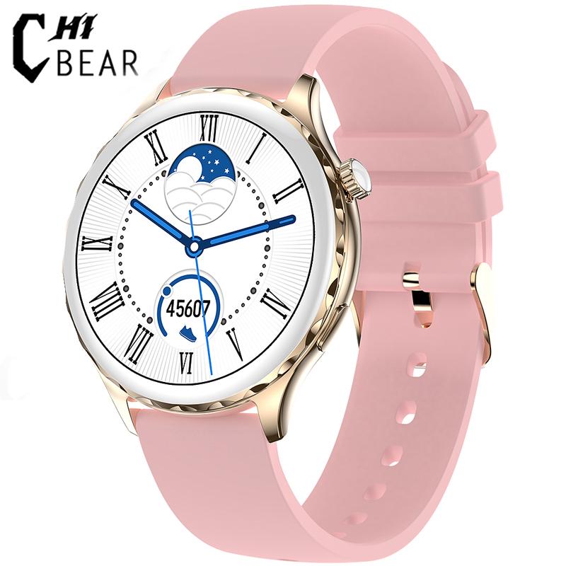 Bluetooth Call Women Smart Watch 1.32" 360*360 Hd Color Full Touch Screen Heart Rate Blood Oxygen Ladies Fashion Smartwatch